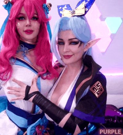 Ahri And Vayne From League Of Legends By Purple Bitch And Amber Hallibell