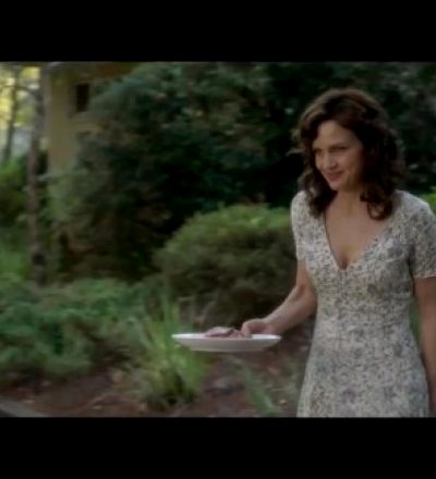Carla Gugino Downblouse Feeding The Dog Plot From Gerald’s Game