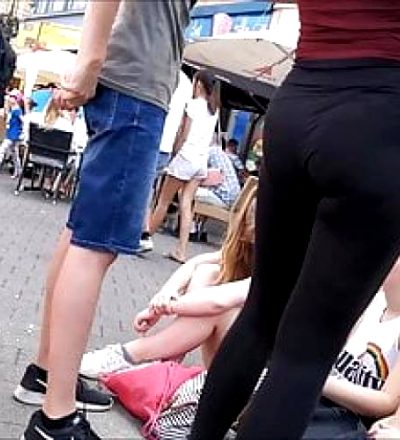 German Teen with Bubblebooty in Spandex
