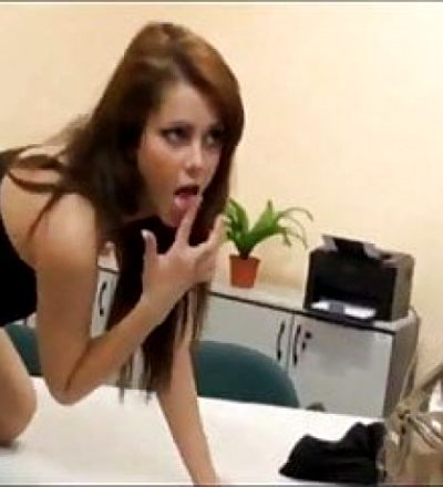 Horny Brunette Gets Anal Fucked by Her Boss