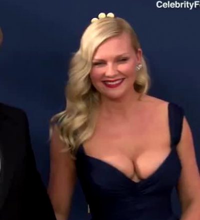 Kirsten Dunst On Emmy Red Carpet