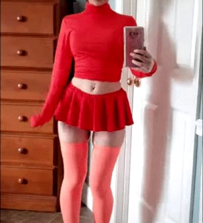 Sexy Velma cosplay (by thekerrigantaylor)